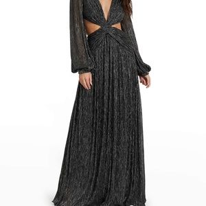 PATBO Lurex Cutout Gown